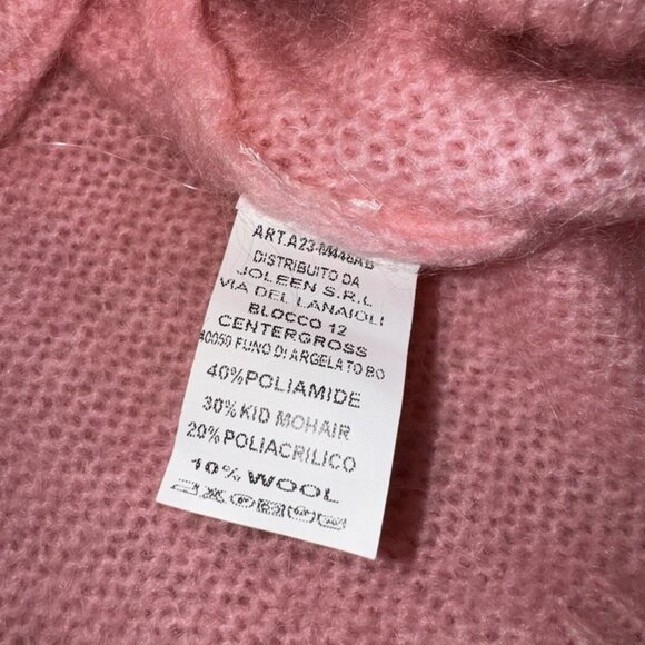 Joleen Women's Cardigan Sweater Sweater Long Sleeve Open Front Cardigan V-N Pink - Picture 4 of 5